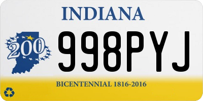 IN license plate 998PYJ