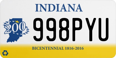 IN license plate 998PYU