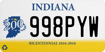 IN license plate 998PYW