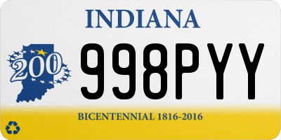 IN license plate 998PYY