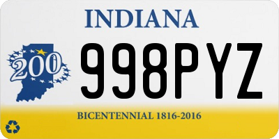 IN license plate 998PYZ