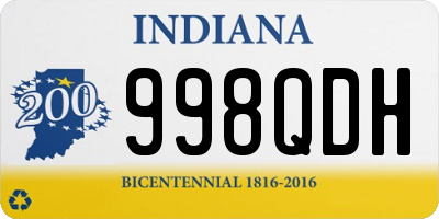 IN license plate 998QDH