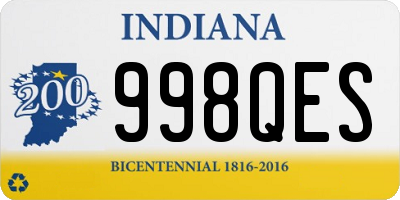 IN license plate 998QES