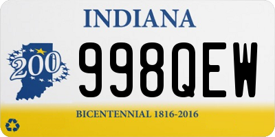 IN license plate 998QEW