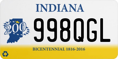 IN license plate 998QGL