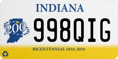 IN license plate 998QIG