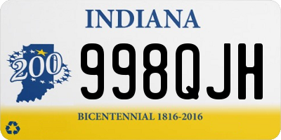 IN license plate 998QJH