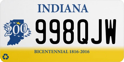 IN license plate 998QJW