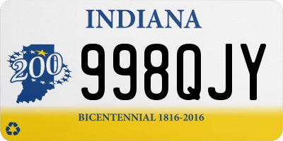 IN license plate 998QJY