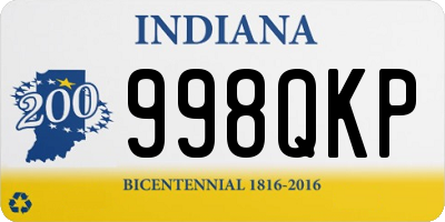 IN license plate 998QKP