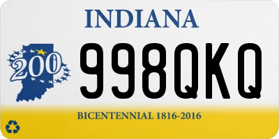 IN license plate 998QKQ