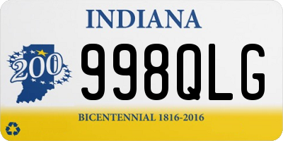 IN license plate 998QLG