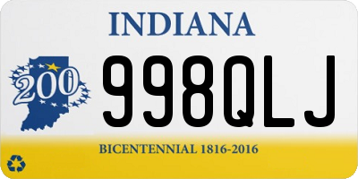 IN license plate 998QLJ