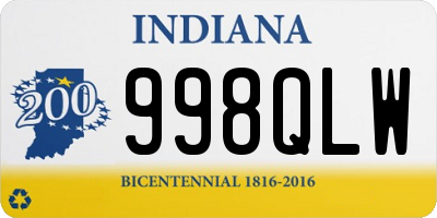 IN license plate 998QLW