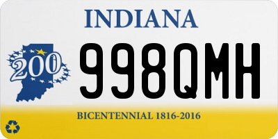 IN license plate 998QMH