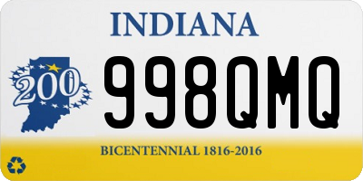 IN license plate 998QMQ