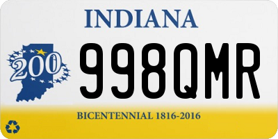 IN license plate 998QMR