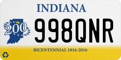 IN license plate 998QNR