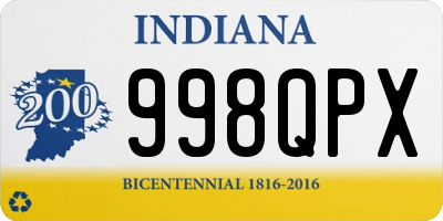 IN license plate 998QPX