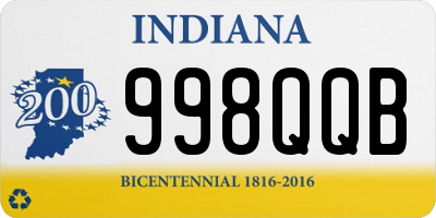 IN license plate 998QQB