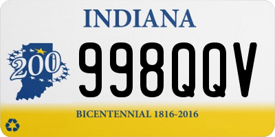 IN license plate 998QQV