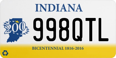 IN license plate 998QTL