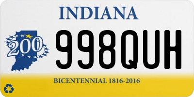 IN license plate 998QUH