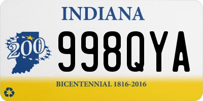 IN license plate 998QYA