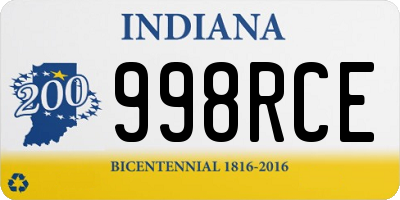 IN license plate 998RCE