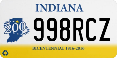 IN license plate 998RCZ