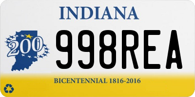 IN license plate 998REA