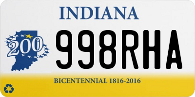 IN license plate 998RHA