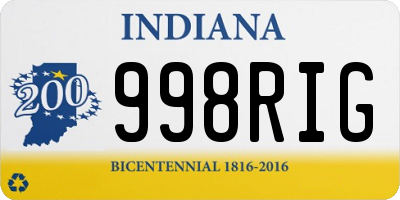 IN license plate 998RIG