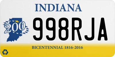 IN license plate 998RJA