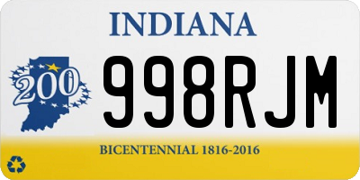 IN license plate 998RJM