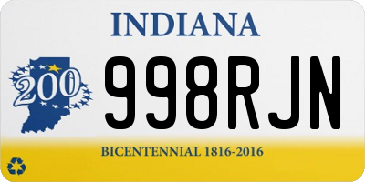 IN license plate 998RJN