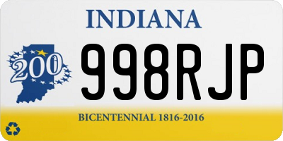 IN license plate 998RJP