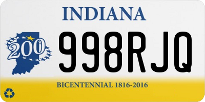 IN license plate 998RJQ
