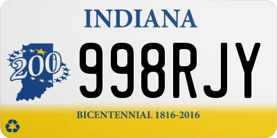 IN license plate 998RJY