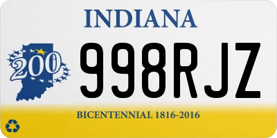 IN license plate 998RJZ