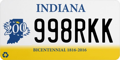 IN license plate 998RKK