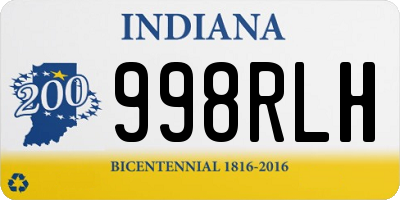 IN license plate 998RLH