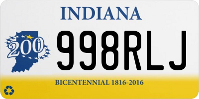 IN license plate 998RLJ