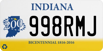 IN license plate 998RMJ