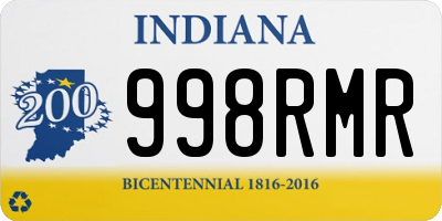 IN license plate 998RMR