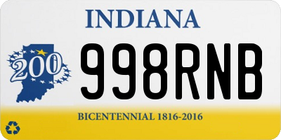 IN license plate 998RNB