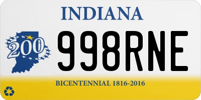 IN license plate 998RNE