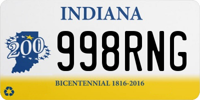IN license plate 998RNG