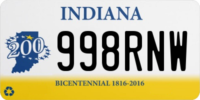 IN license plate 998RNW