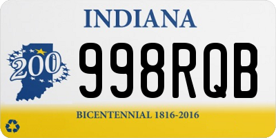 IN license plate 998RQB